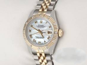 Thumbnail von Rolex Lady-Datejust 179313 Stahl Gelbgold 750 Perlmutt Diamanten Automatik Gold