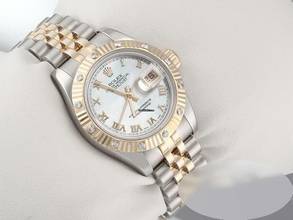 Thumbnail von Rolex Lady-Datejust 179313 Stahl Gelbgold 750 Perlmutt Diamanten Automatik Gold