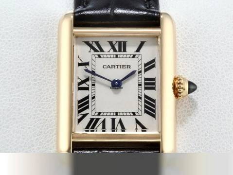 Cartier Tank Louis Cartier Kleines Modell Gelbgold 750 2015 W1529856 Gold Damen 
