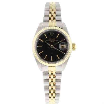  Rolex Oyster Perpetual Lady Date 26 Steel/Gold Jubilee Black Dial 