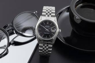 Thumbnail von Rolex Datejust 36 Stahl / Weissgold Automatik Herrenuhr Ref. 16014 Klassiker B&P