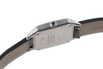 Thumbnail von Cartier Santos Dumont Stahl / Gold Quarz Damenuhr Ref. W2SA0012 B&P 2019