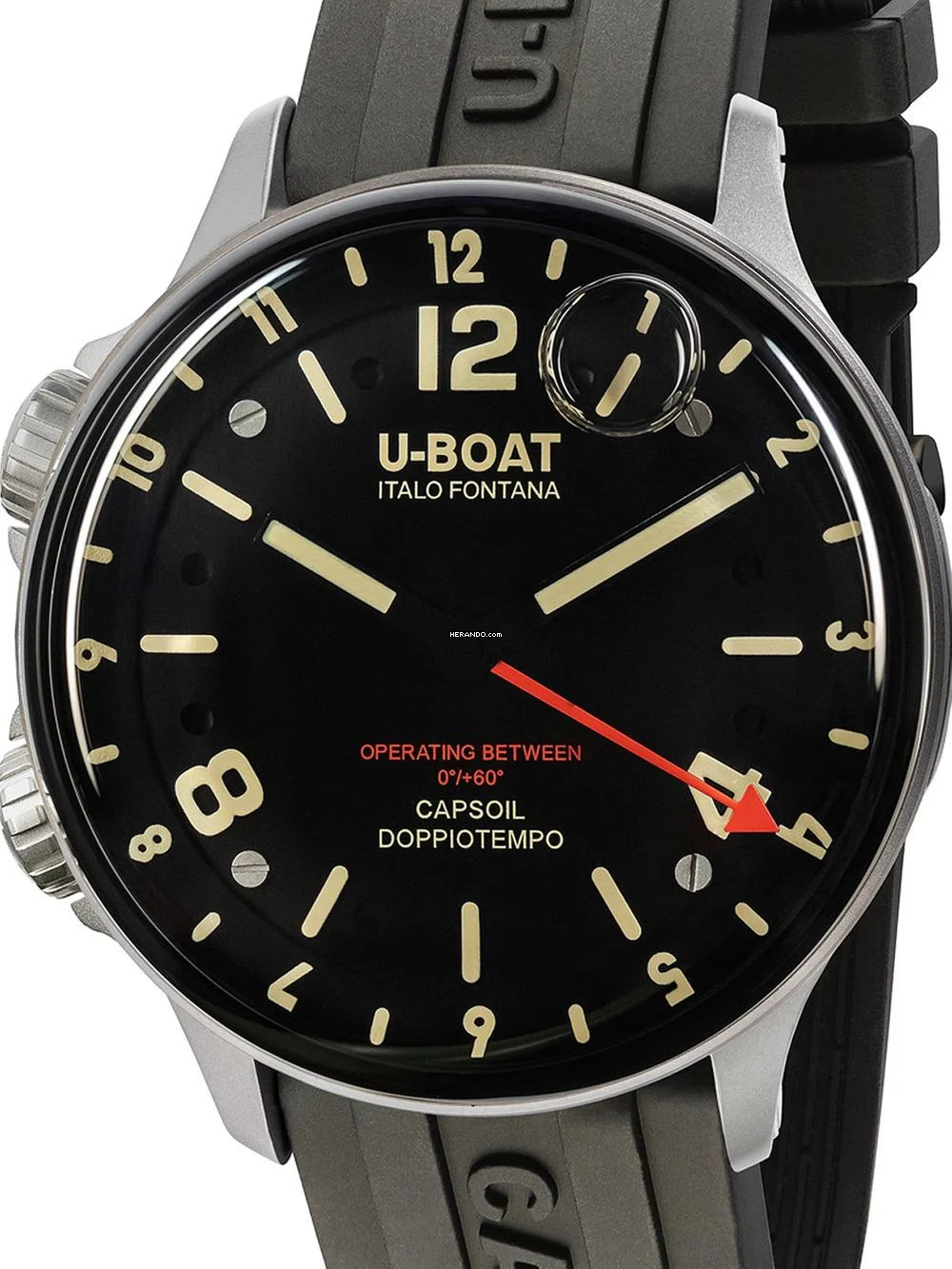  U-Boat 8769 Capsoil Qs. Doppotempo SS Herrenuhr 45mm 10ATM 