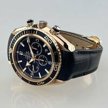 Thumbnail von Omega Seamaster Planet Ocean Chronograph 600 M 45,5 mm Rotgold mit Lederarmband und Faltschließe Full Set neuwertig