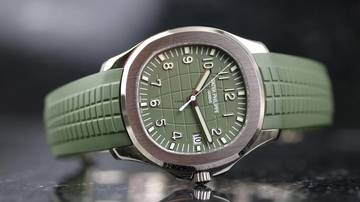 Thumbnail von Patek Philippe Aquanaut Whitegold Khaki Green - like New - Fullset - 2023