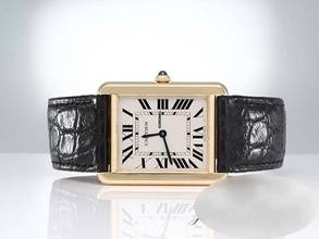 Thumbnail von Cartier Tank Solo Großes Modell Edelstahl Gelbgold 750 W5200004 2019 Stahl Gold