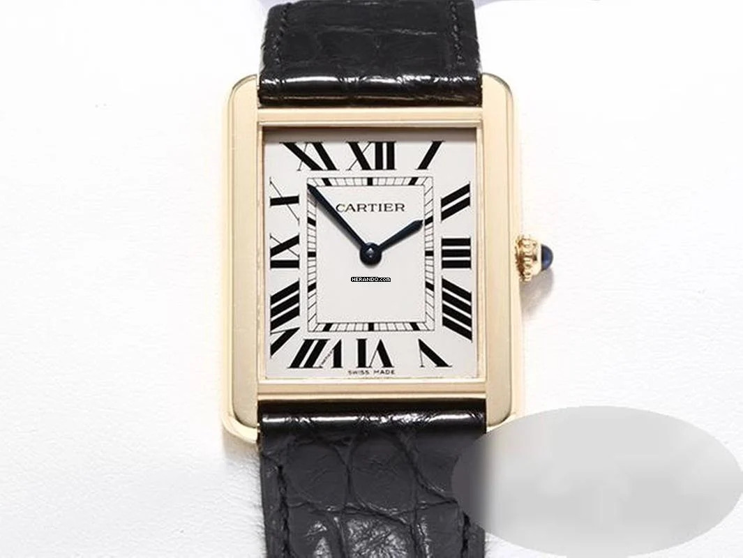 Cartier Tank Solo Großes Modell Edelstahl Gelbgold 750 W5200004 2019 Stahl Gold
