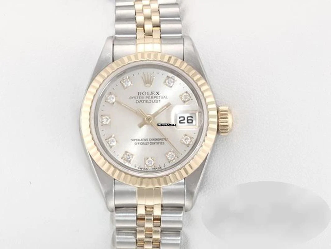  Rolex Lady-Datejust Edelstahl Gelbgold 750 Diamanten Automatik Gold Stahl 
