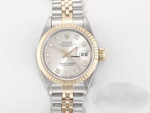  Rolex Lady-Datejust Edelstahl Gelbgold 750 Diamanten Automatik Gold Stahl 