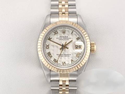  Rolex Lady-Datejust Edelstahl Gelbgold 750 Automatik Gold Stahl Damen 