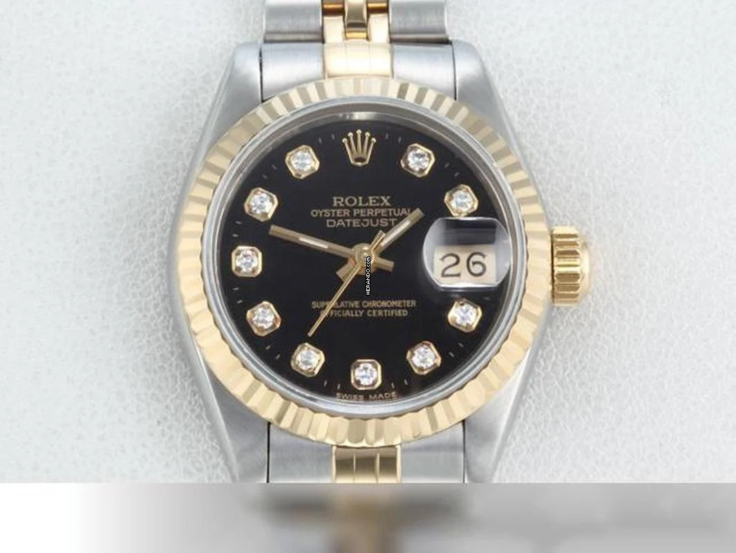 Rolex Lady-Datejust Edelstahl Gelbgold 750 Diamanten Automatik Gold Stahl Damen