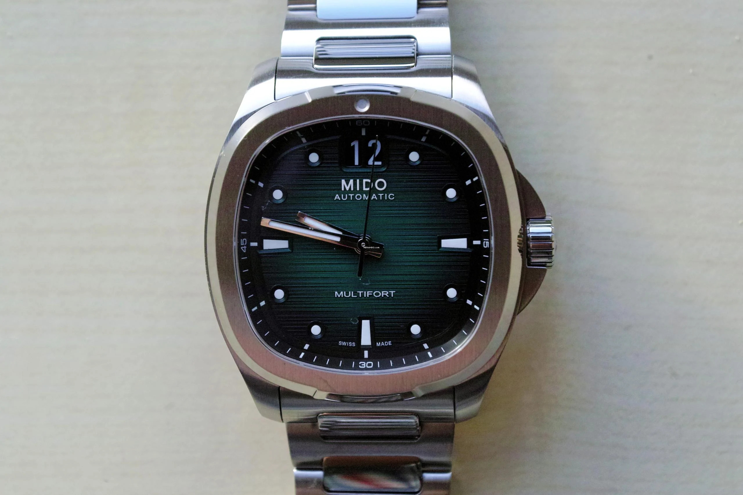  Mido Multifort TV Big Date Green NEW FULL SET 