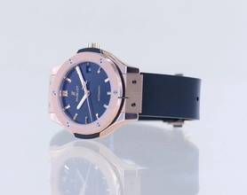 Thumbnail von Hublot Classic Fusion 18K Roségold King Gold Automatic black dial 38mm B+P