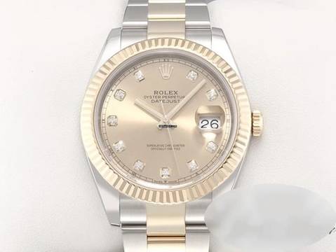  Rolex Datejust 41 126333 2020 Edelstahl Gelbgold 750 Diamanten Automatik Stainless Steel 18kt Yellow Gold Oyster-band Chronometergold 