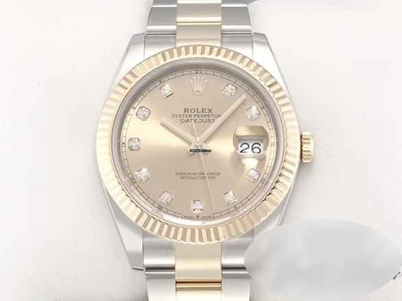  Rolex Datejust 41 126333 2020 Edelstahl Gelbgold 750 Diamanten Automatik Stainless Steel 18kt Yellow Gold Oyster-band Chronometergold 