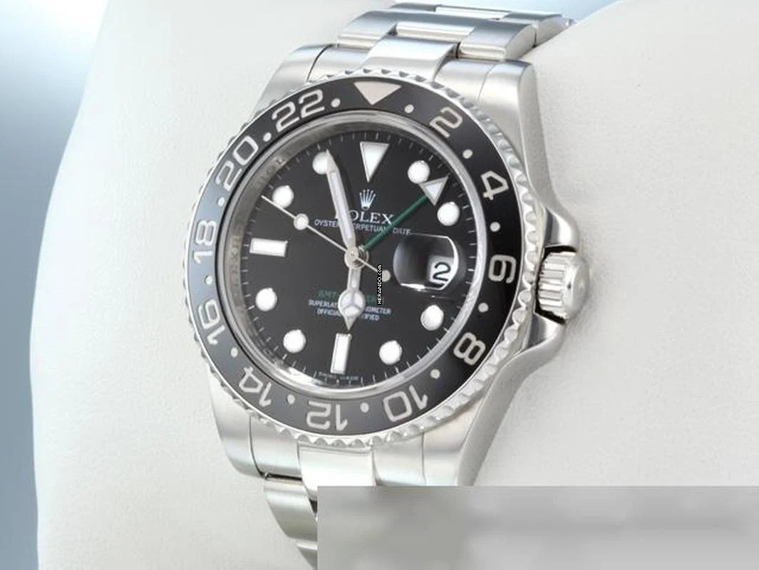 Rolex GMT-Master II Edelstahl 116710ln 2010 Automatik Stahl Stainless Steel Oyster-band Chronometer Black Dial 