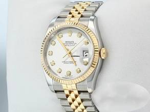Thumbnail von Rolex Datejust 36 36mm 116233 2013 Diamanten Stahl Gelbgold 750 Rolex-service 2025