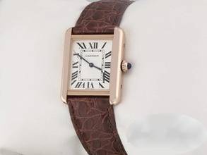 Thumbnail von Cartier Tank Solo Edelstahl Rosegold 750 2018 W5200024 Stahl Gold Damen
