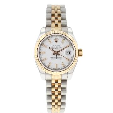  Rolex Lady-Datejust 26 Steel/Everose Jubilee White Dial 