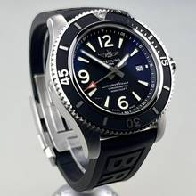 Thumbnail von Breitling Superocean 44 Automatic A17367 Stahlgehäuse Kautschuk plus Stahlarmband ZB schwarz Full Set plus Original Breitling Stahlarmband