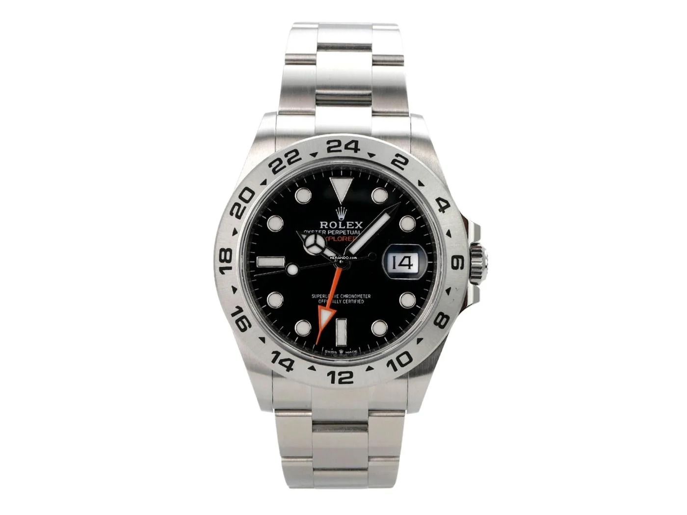 Rolex Explorer II 42 Edelstahl Ref. 226570 Zifferblatt Schwarz