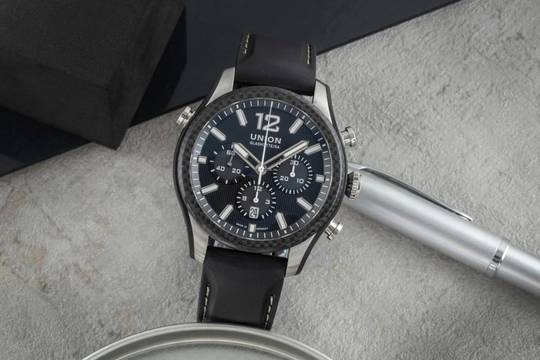  Union Glashütte Belisar Chronograph Automatik Stahl Ref. D009.927.26.207.00 B&P 