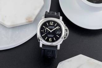 Thumbnail von Panerai Luminor Marina Automatic Datum Edelstahl Herrenuhr Ref. PAM00104 B&P