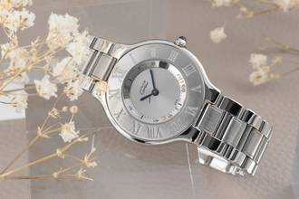 Thumbnail von Cartier 21 Must de Cartier Edelstahl Damenuhr Saphirglas Ref. W10110T2 Klassiker