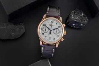 Thumbnail von Longines Master Collection 18k Rotgold Chronograph Ref. L2.669.8.78.3 B&P 2019