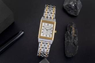 Thumbnail von Jaeger-LeCoultre Reverso Lady Stahl / Gold Quarz Damenuhr Ref. 140.252.5