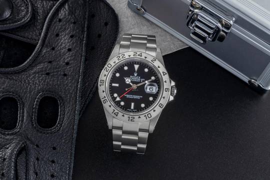  Rolex Explorer II Black Dial Edelstahl Automatik Herrenuhr Ref. 16570 K-Serie 
