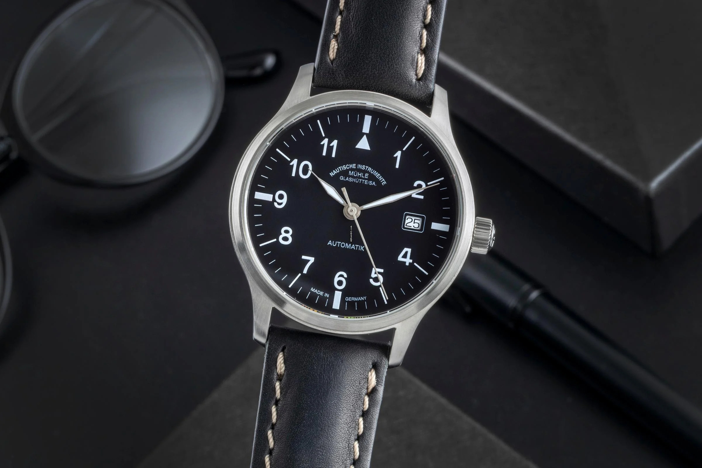  Mühle Glashütte Terrasport Automatik Stahl Ref. M1-37-60 Box 