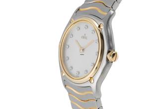 Thumbnail von Ebel Classic Wave Lady Stahl / Gold Damenuhr Diamonds Ref. E1090121 Box