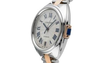 Thumbnail von Cartier Clé de Cartier Stahl / Gold Automatik Damenuhr Ref. W2CL0003 B&P 2018