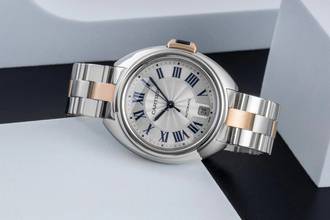 Thumbnail von Cartier Clé de Cartier Stahl / Gold Automatik Damenuhr Ref. W2CL0003 B&P 2018