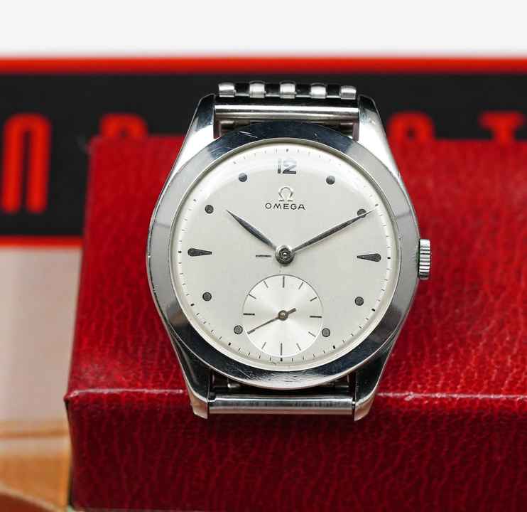  Omega Classic RARE 1940'S 36MM CALATRAVA WITH STUNNING MIRROR DIAL VINTAGE 2489 