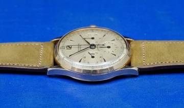 Thumbnail von Universal Genève Compax 18K PINK GOLD 1950'S COMPAX CHRONOGRAPH RARE VINTAGE
