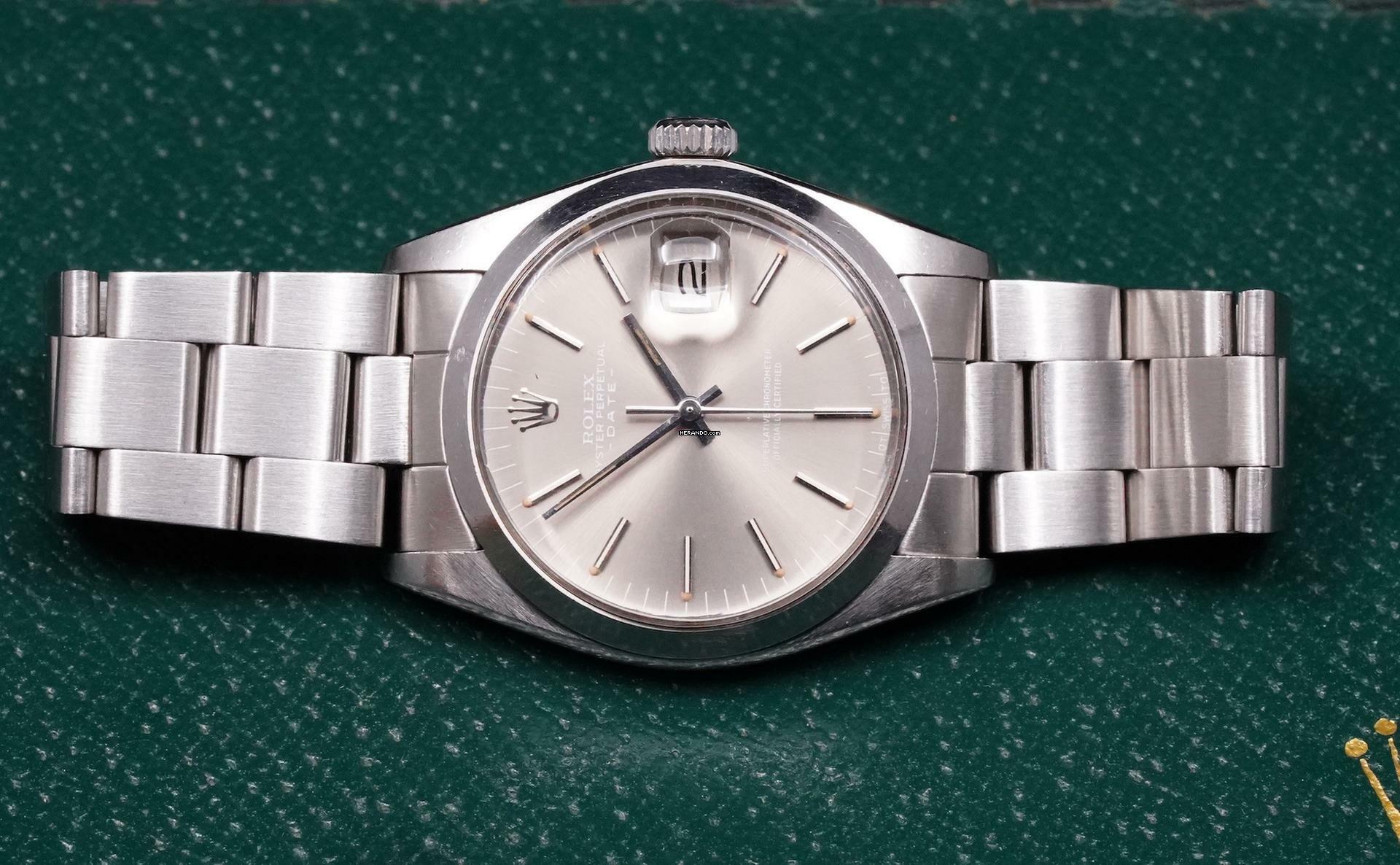 Thumbnail von Rolex UNPOLISHED DATE 1500 WITH RARE SIGMA GHOST DIAL FROM 1979