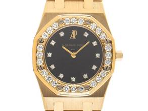 Thumbnail von Audemars Piguet Royal Oak Lady 18kt Gelbgold Diamanten Ref.6008BA 1988 Full Set wie Neu Vintage Royal Oak 18kt Gelbgold Diamanten 105g