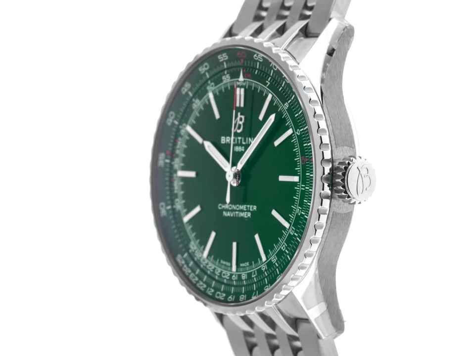  Breitling Navitimer Ref.A17329371L1A1 2025 Full Set Ungetragen Navitimer Automatic Green Dial 