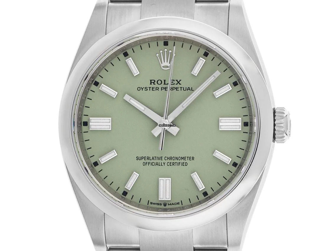 Rolex Oyster Perpetual 36 Ref.126000 2025 Full Set Ungetragen Oyster Perpetual Pistachio