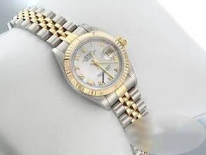 Thumbnail von Rolex Lady-Datejust Edelstahl Gelbgold 750 Perlmutt Automatik Gold Stahl Damen Stainless Steel 18kt Yellow Gold Jubilé-band Chronometer Oyster