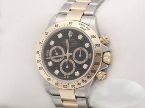 Thumbnail von Rolex Daytona 16523 2000 Zenith Stahl Gelbgold 750 Diamanten Chronograph Gold