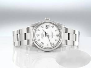 Thumbnail von Rolex Oyster Perpetual Date 34mm Edelstahl 15200 2003 Damen Herren Stahl Stainless Steel Oyster-band Chronometer White Dial