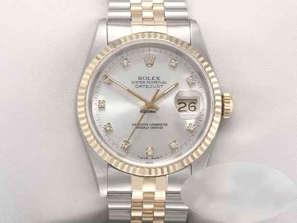  Rolex Datejust 36 36mm 16233 1997 Stahl Gelbgold 750 Diamanten Automatik Stainless Steel 18kt Yellow Gold Jubilé-band Chronometer Oyster 