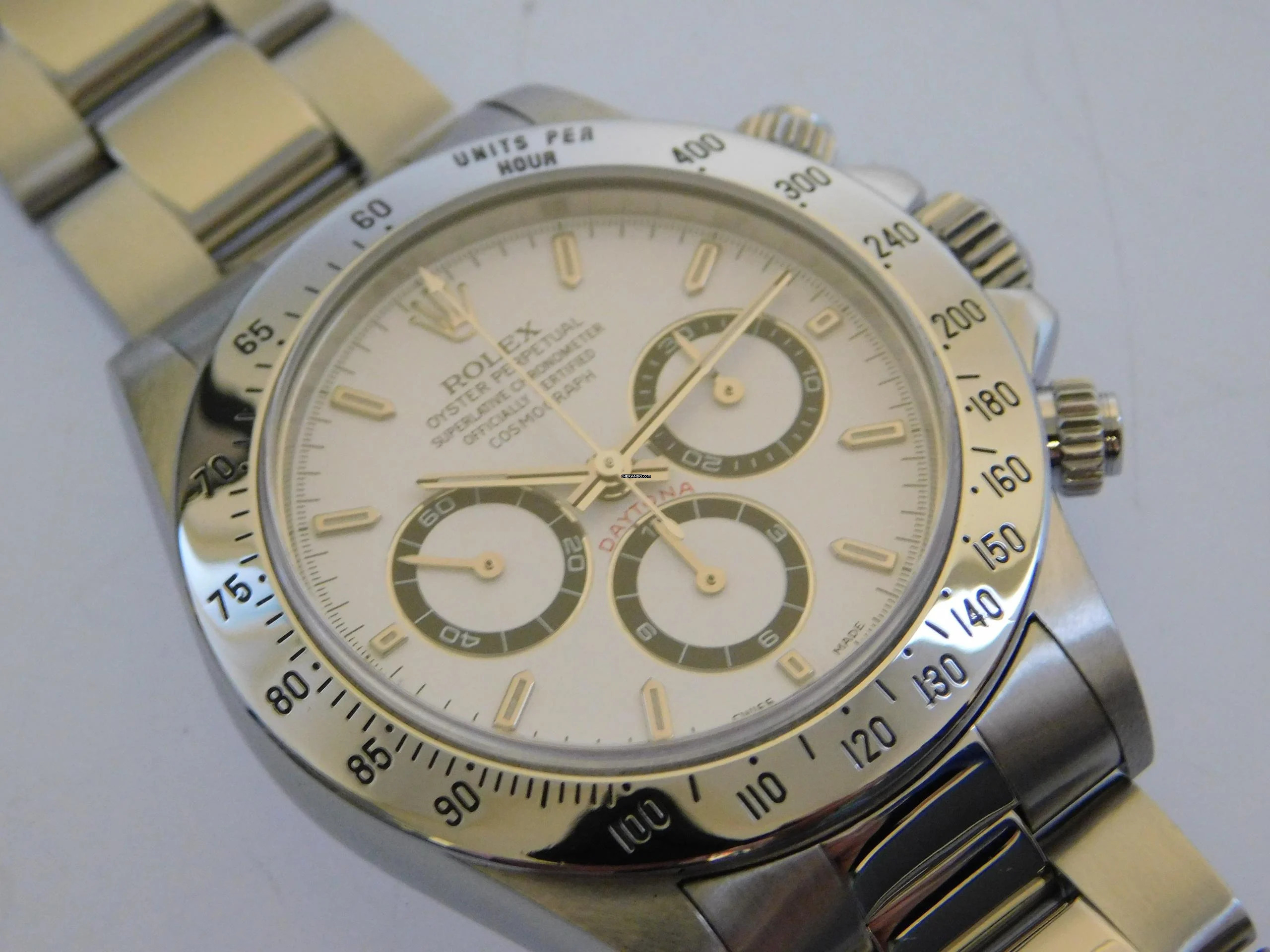 Rolex Daytona 16520 Daytona Stahl im Top Zustand original Hang Tag mit Nummern. 1995 W Serie Zenith Daytona mit original Box und Zubehör