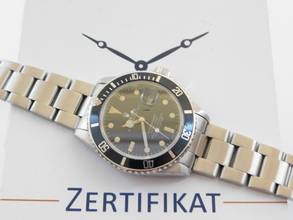 Thumbnail von Rolex Submariner Date Ref 16800 original Matte Dial Tritium vpn 1982 mit Box original matte Dial und Tritium Pearl Bezel Rarität v 1982
