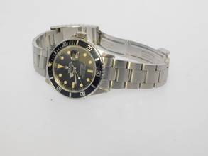 Thumbnail von Rolex Submariner Date Ref 16800 original Matte Dial Tritium vpn 1982 mit Box original matte Dial und Tritium Pearl Bezel Rarität v 1982