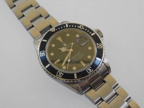 Rolex Submariner Date Ref 16800 original Matte Dial Tritium vpn 1982 mit Box original matte Dial und Tritium Pearl Bezel Rarität v 1982 