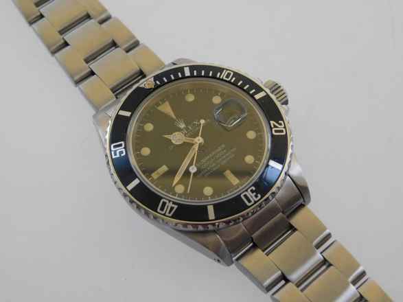  Rolex Submariner Date Ref 16800 original Matte Dial Tritium vpn 1982 mit Box original matte Dial und Tritium Pearl Bezel Rarität v 1982 